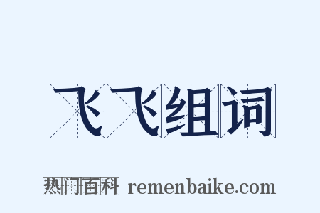 飞飞组词是什么意思的图片